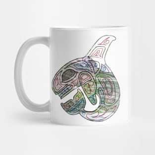 Traditional Alaskan Orca Sticker Mug